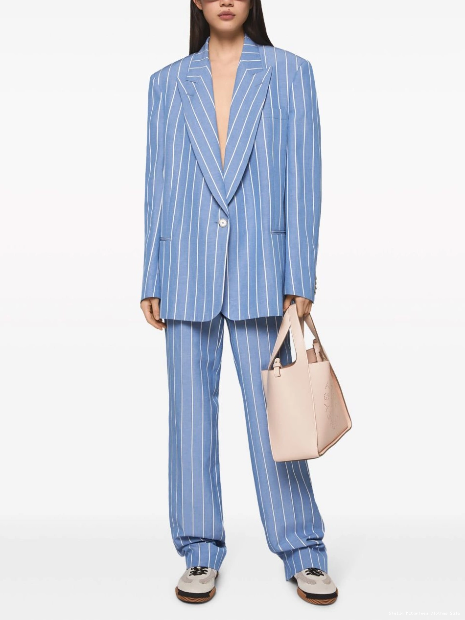 Affordable blazer Stella McCartney single-breasted pinstriped Women 0810